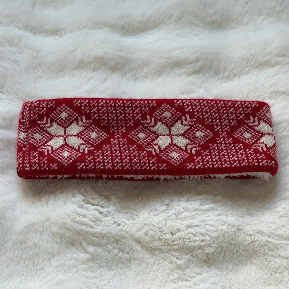 47 Brand Ball State Red and White Patterned Headband